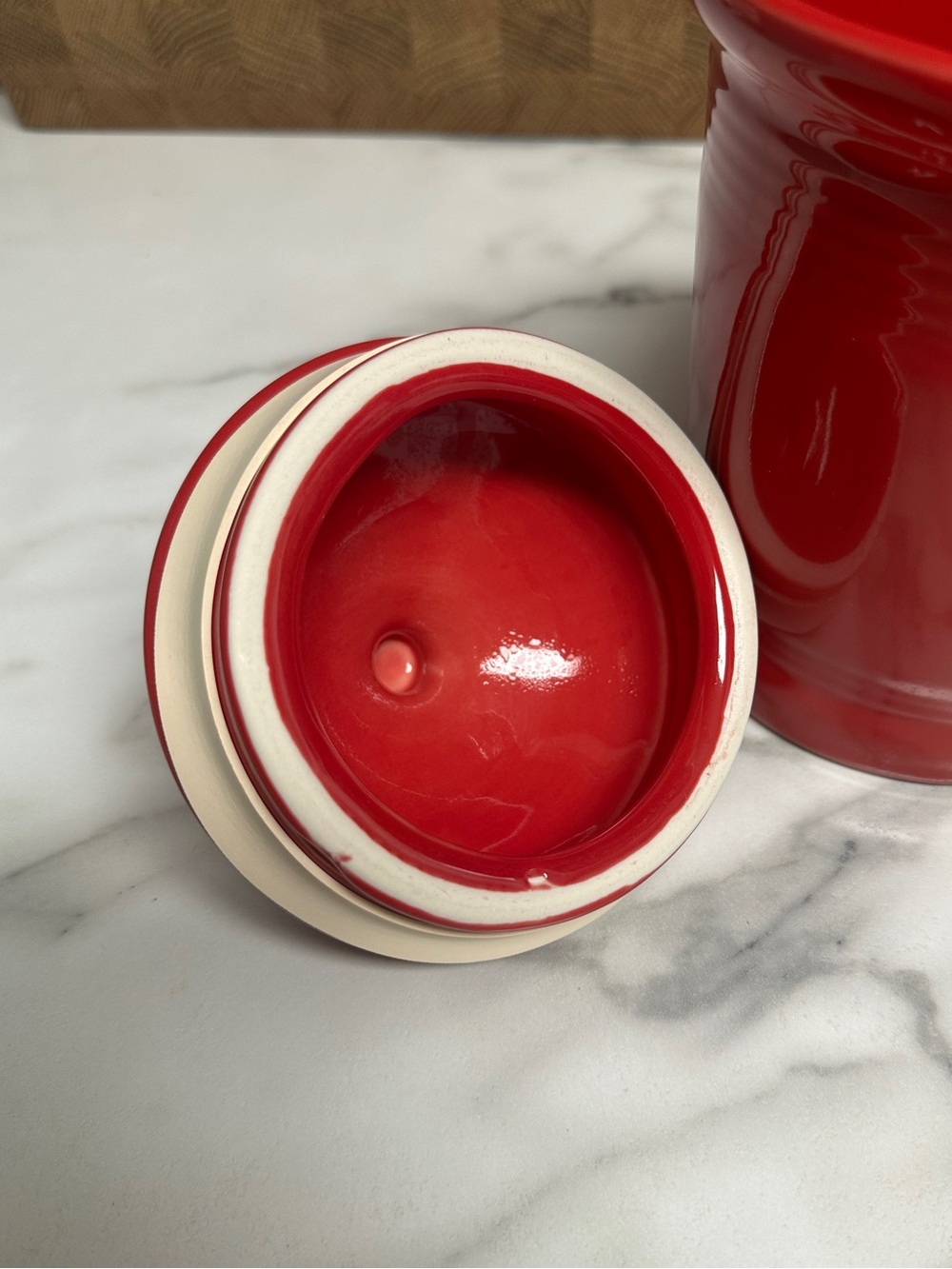 Fiestaware Scarlet small canister - Picture 2 of 4
